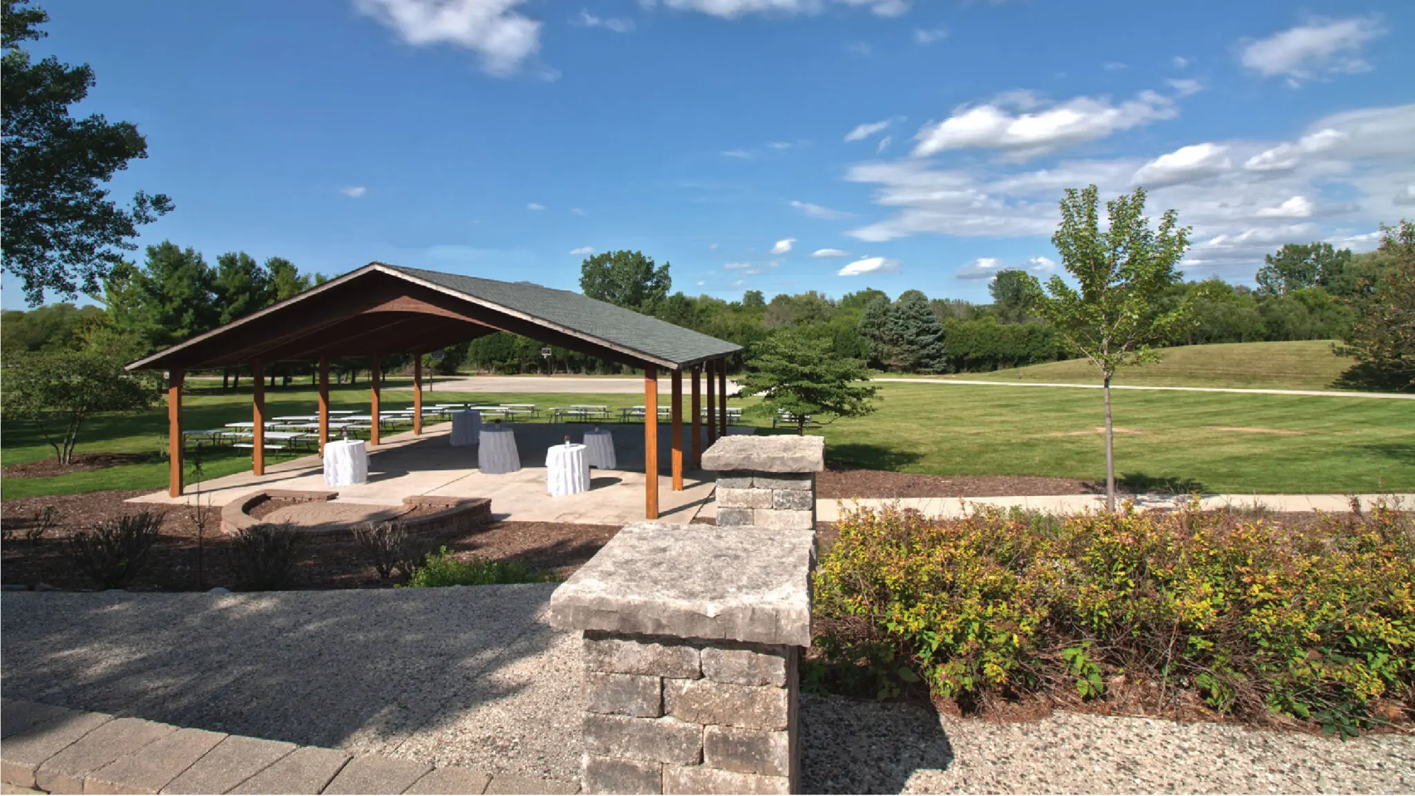 Ingleside Bandshell and Village Park greenspace.