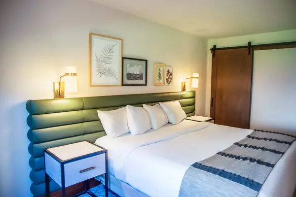 Premier guest room with a king bed and ADA accessible features.